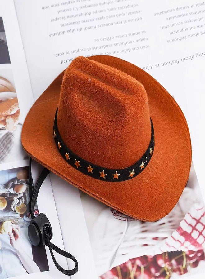 Ankelesz Halloween Adjustable Dog Cowboy Hat Funny Western Photo Prop for Small Pets - Image 2